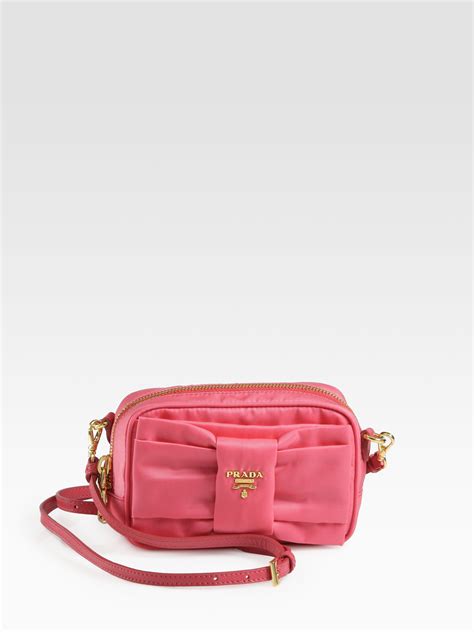 prada bow bag nylon|Prada nylon waist bags.